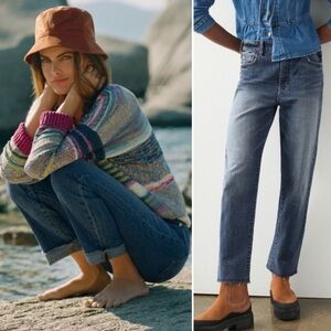 BOGO! Anthropologie Pilcro The Vintage Straight Raw Hem Jeans Size 28
